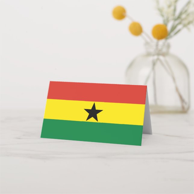 Tarjeta De Asiento Bandera de Ghana (Anverso)