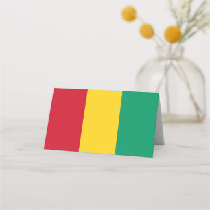 Tarjeta De Asiento Bandera de Guinea