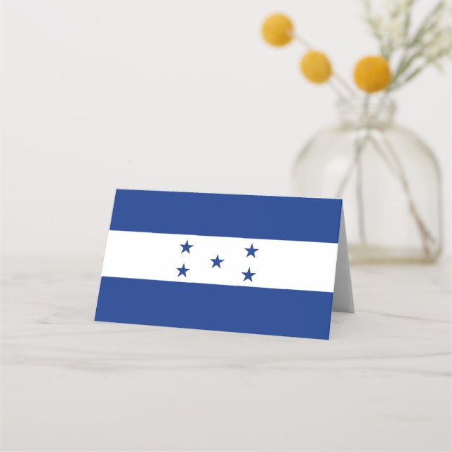 Tarjeta De Asiento Bandera de Honduras (Anverso)