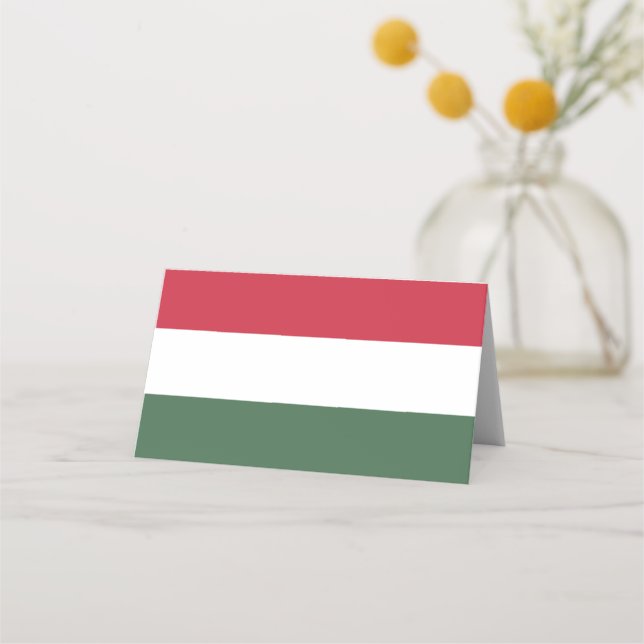 Tarjeta De Asiento Bandera de Hungría (Anverso)