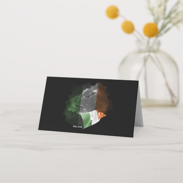 Tarjeta De Asiento Bandera de Irlanda (Anverso)