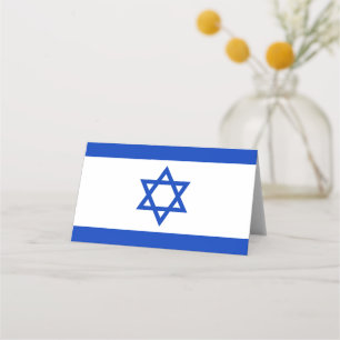 Tarjeta De Asiento Bandera de Israel