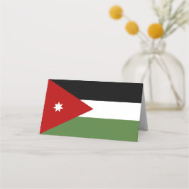 Tarjeta De Asiento Bandera de Jordania