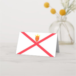 Tarjeta De Asiento Bandera de la Isla de Jersey