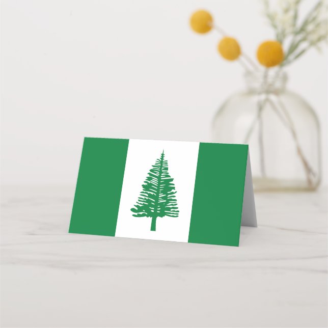 Tarjeta De Asiento Bandera de la isla Norfolk (Anverso)