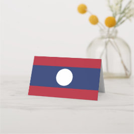 Tarjeta De Asiento Bandera de Laos
