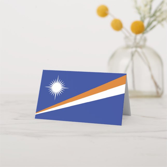 Tarjeta De Asiento Bandera de las Islas Marshall (Anverso)