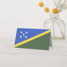 Tarjeta De Asiento Bandera de las Islas Salomón