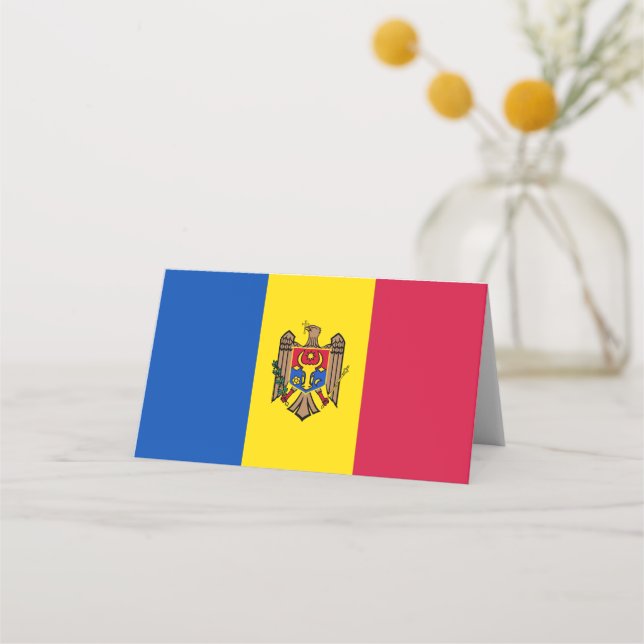 Tarjeta De Asiento Bandera de Moldavia (Anverso)