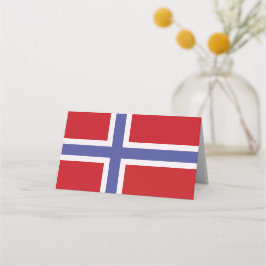 Tarjeta De Asiento Bandera de Noruega