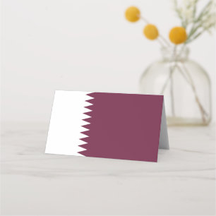 Tarjeta De Asiento Bandera de Qatar