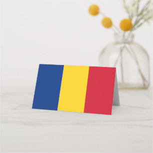 Tarjeta De Asiento Bandera de Rumania