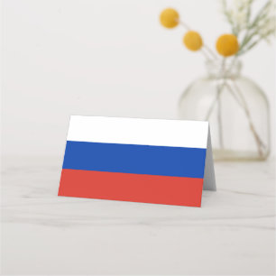 Tarjeta De Asiento Bandera de Rusia