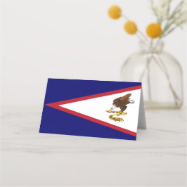 Tarjeta De Asiento Bandera de Samoa Americana