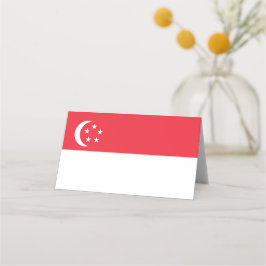 Tarjeta De Asiento Bandera de Singapur
