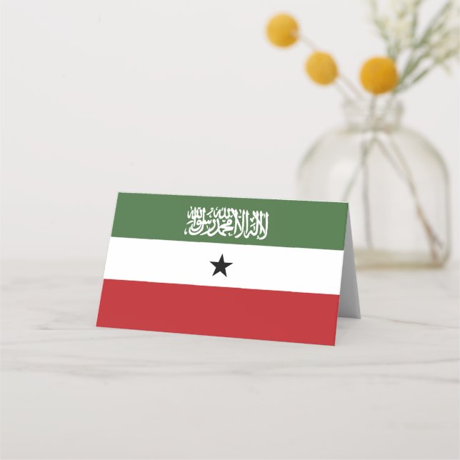 Tarjeta De Asiento Bandera de Somaliland (Anverso)