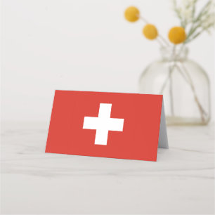 Tarjeta De Asiento Bandera de Suiza