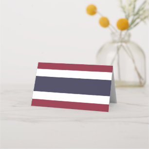 Tarjeta De Asiento Bandera de Tailandia