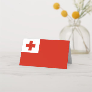 Tarjeta De Asiento Bandera de Tonga