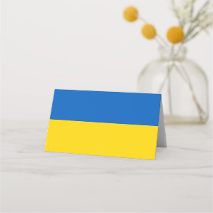 Tarjeta De Asiento Bandera de Ucrania