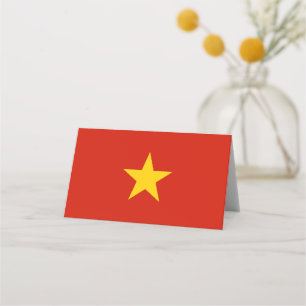 Tarjeta De Asiento Bandera de Vietnam