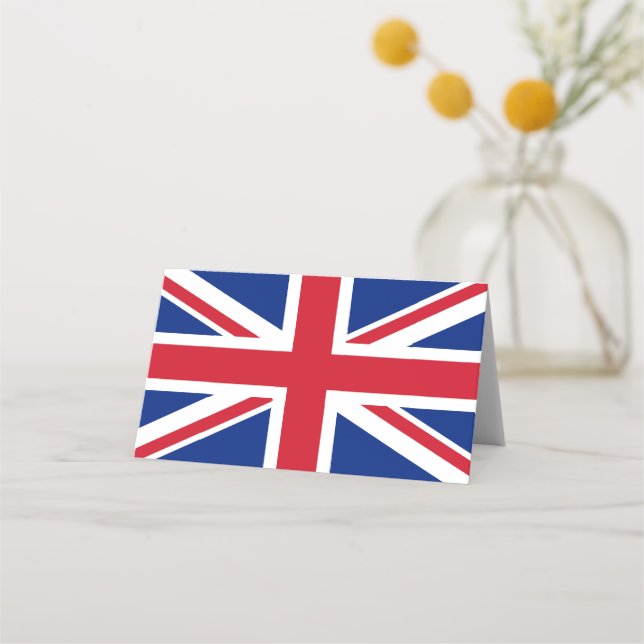 Tarjeta De Asiento Bandera del Reino Unido (Anverso)