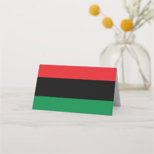 Tarjeta De Asiento Bandera Panafricana UNIA