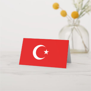 Tarjeta De Asiento Bandera turca