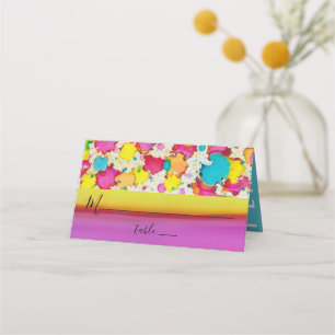 Tarjeta De Asiento Barra o Bat Mitzvah Una caja de color