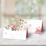 Tarjeta De Asiento Bat Mitzvah Moderno color De Agua Floral Rosa<br><div class="desc">Ningún fiesta de Bat Mitzvah está completo sin tarjetas de lugar personalizadas. Que tu favorita Bat Mitzvah esté orgullosa, se regocije y celebre su hito en su fiesta perfectamente coordinada. Una acuarela floral de moda, impresionante, rosa y melocotón y una moderna y polvorienta tipografía de rosas sans serif dominan un...</div>