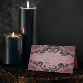 Tarjeta De Asiento Batalla de vintage hasta la muerte Boda de Borgoña