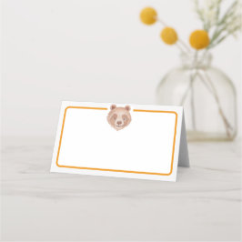 Tarjeta De Asiento Bear Birday Party Place Card - Teddy Bear Table