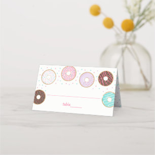 Tarjeta De Asiento Bebé de donut lindo rociado