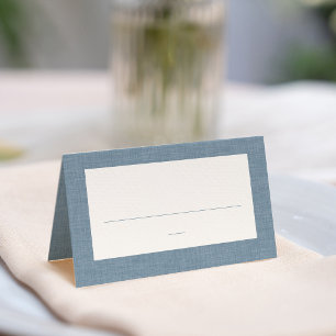Tarjeta De Asiento Bebé ducha azul chambray simple lindo
