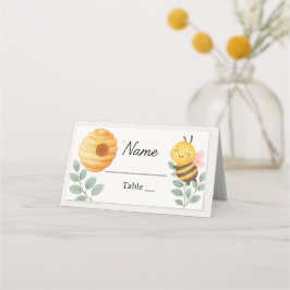 Tarjeta De Asiento Bee Baby Shower Place Card 