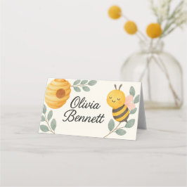 Tarjeta De Asiento Bee Baby Shower Place Card 