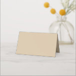 Tarjeta De Asiento Beige Champagne<br><div class="desc">El beige champán es una mezcla suave y pálida de beige y dorado claro, besada con sutiles matices de amarillo cálido o rosa. Inspirado en la elegancia atemporal del vino espumoso, este color evoca lujo, sofisticación y celebración. Su brillo discreto lo convierte en un favorito para bodas, eventos corporativos y...</div>