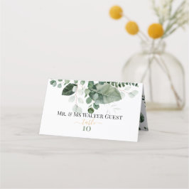 Tarjeta De Asiento BELLEZA DE PRIMAVERA Boda DE VERDURAS BOTÁNICAS