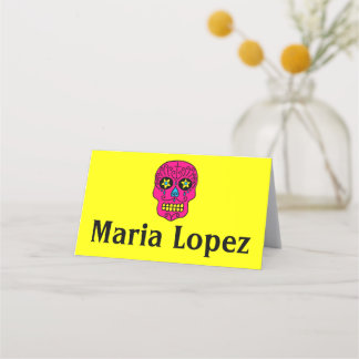 Tarjeta De Asiento Black Sugar Skull