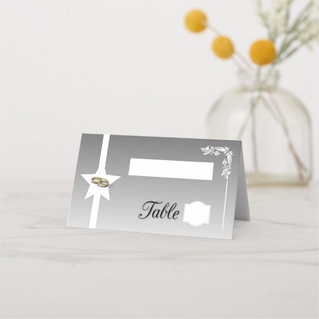 Tarjeta De Asiento Blanco grisáceo (Anverso)