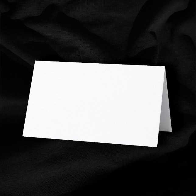 Tarjeta De Asiento Blanco mate 2" x 3,5" Boda horizontal en blanco (Matte White 2" x 3.5" Horizontal Blank Wedding Place Card)