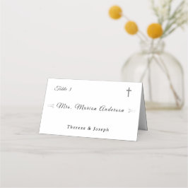 Tarjeta De Asiento Blanco simplemente católico