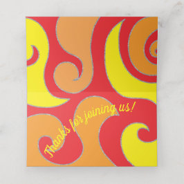 Tarjeta De Asiento BM Bar and Bat Mitzvah Purpurina Swirls Place Card
