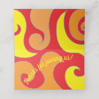 Tarjeta De Asiento BM Bar and Bat Mitzvah Purpurina Swirls Place Card