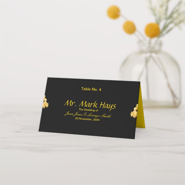 Tarjeta De Asiento Boda (Anverso)