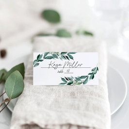 Tarjeta De Asiento Boda Abundant Foliage