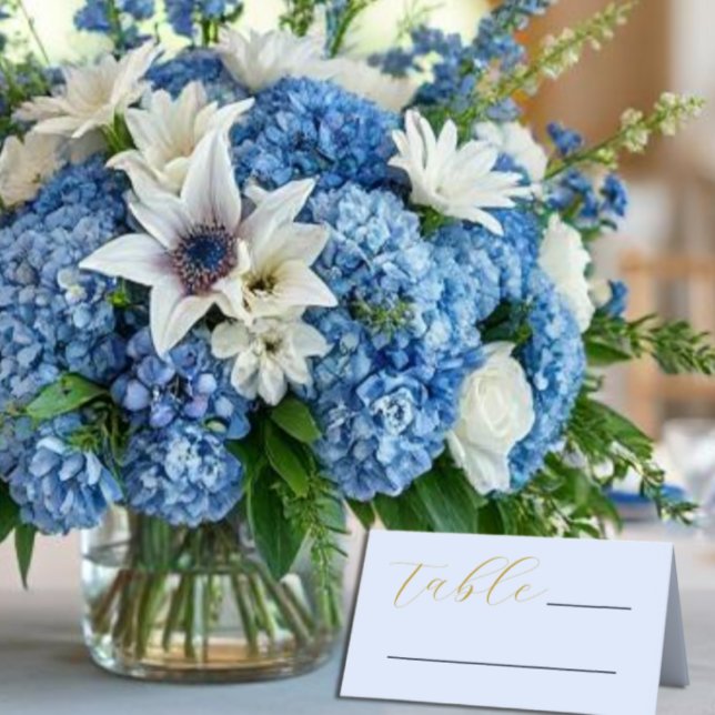 Tarjeta De Asiento Boda azul opulento (Subido por el creador)