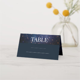 Tarjeta De Asiento Boda bajo la marina Starry Night Sky Stars