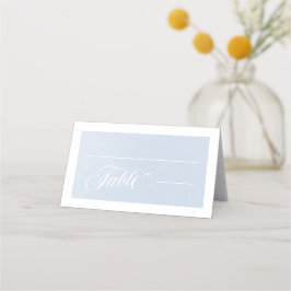 Tarjeta De Asiento Boda Blue Watercolor Encantador Cloudscape