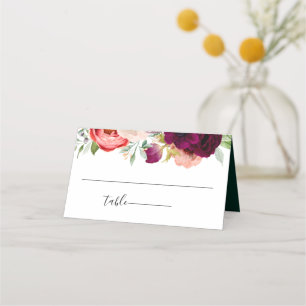 Tarjeta De Asiento Boda bohemio de Blooms